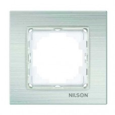 Рамка   Nilson Alegra алюміній срібло 1-на 