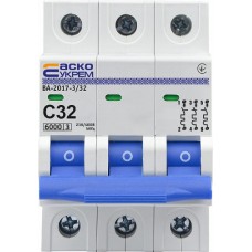 Автоматичний вимикач АСКО ВА-2017 3Р C 32А